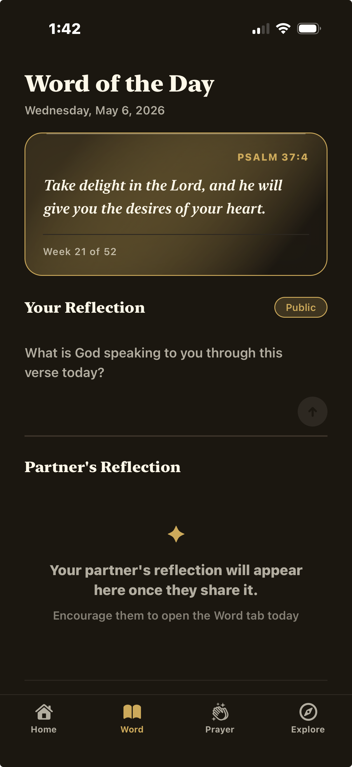 Threefold app screenshot
